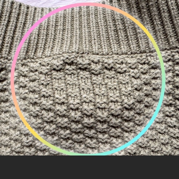 Free People Lila Cardigan Green Textured Knit Button Front (L) - Picture 14 of 14